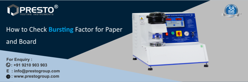 How to Check Bursting Factor for Paper and Board